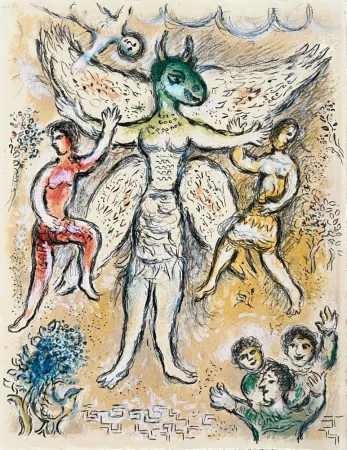Lithografie Chagall - L'Odyssée, Planche 17
