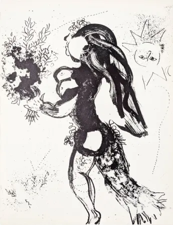 Lithografie Chagall - L'offrande