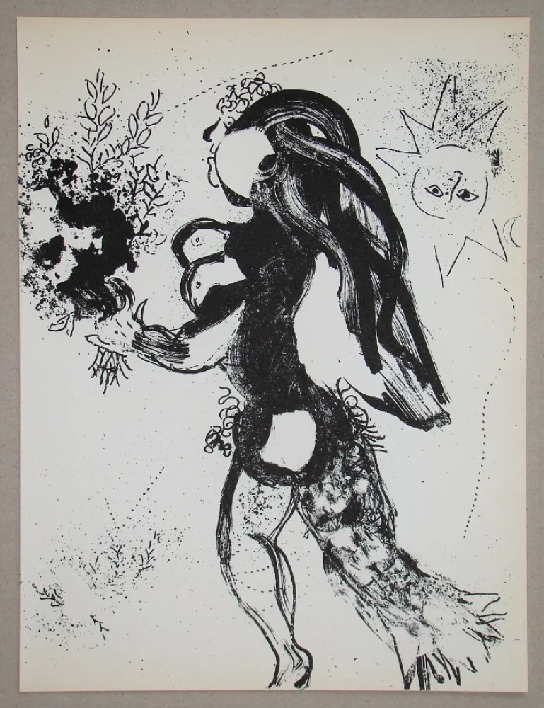 Lithografie Chagall - L'Offrande