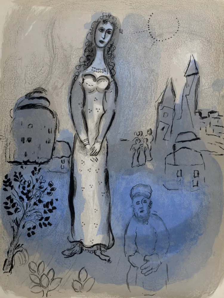 Lithografie Chagall - Marc Chagall : Esther, 1960