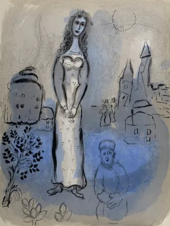 Lithografie Chagall - Marc Chagall : Esther, 1960