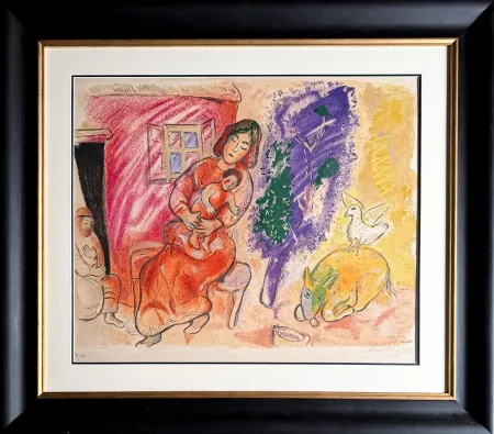 Lithografie Chagall - Maternité