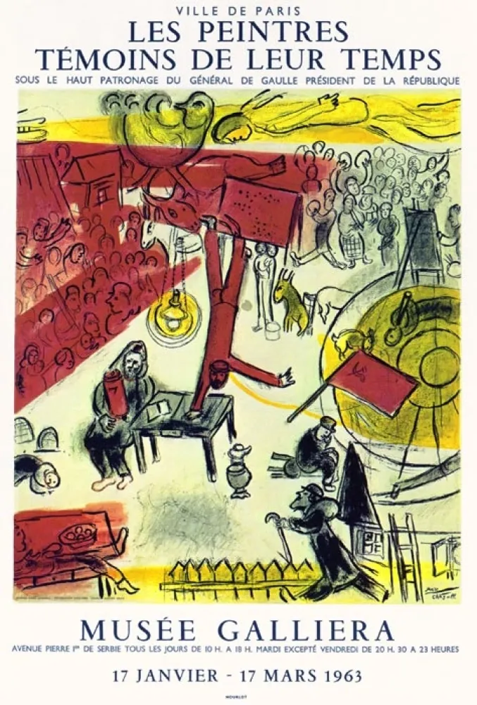 Lithografie Chagall - Musée Galliéra