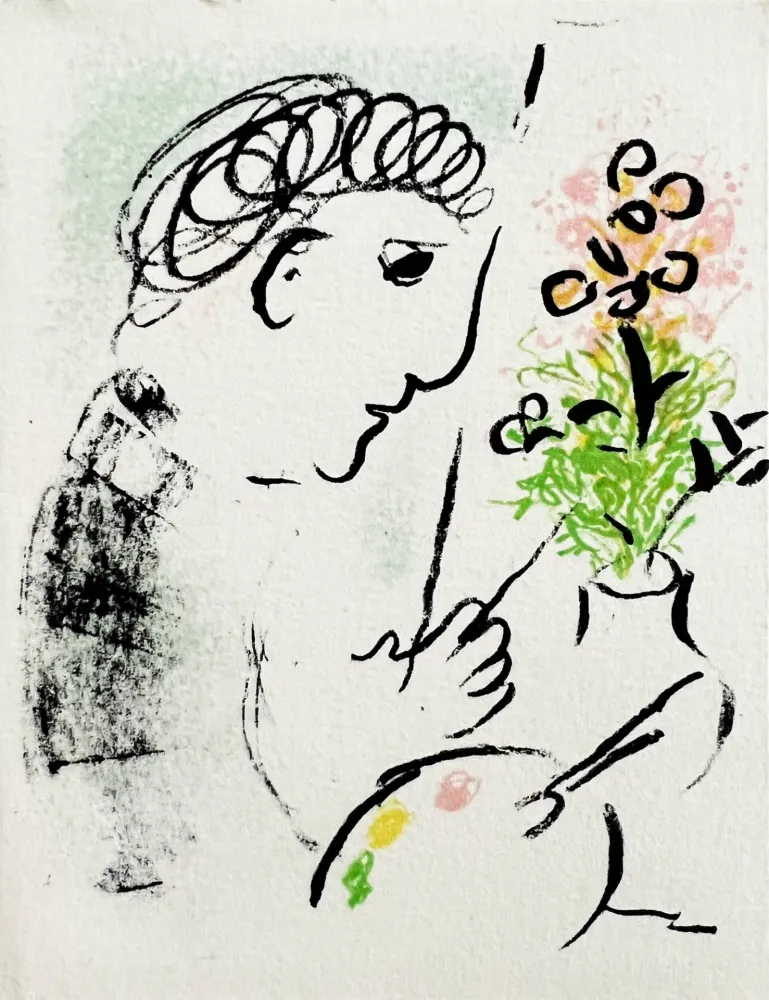 Lithografie Chagall - New Year's Card