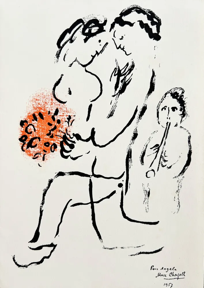 Lithografie Chagall - New Year's Card