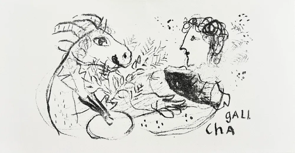 Lithografie Chagall - New Year's Card
