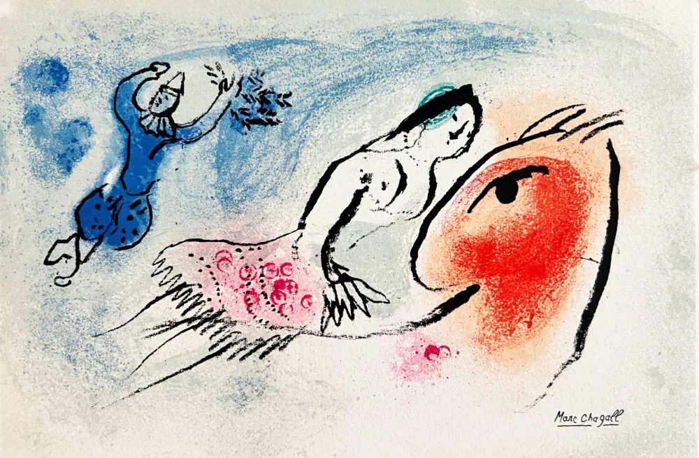 Lithografie Chagall - New Year's Card