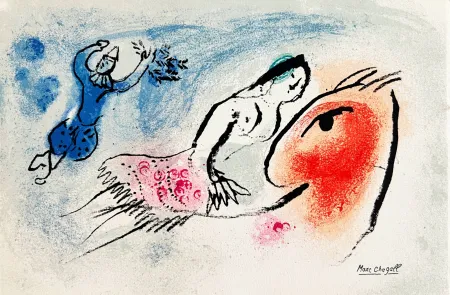 Lithografie Chagall - New Year's Card