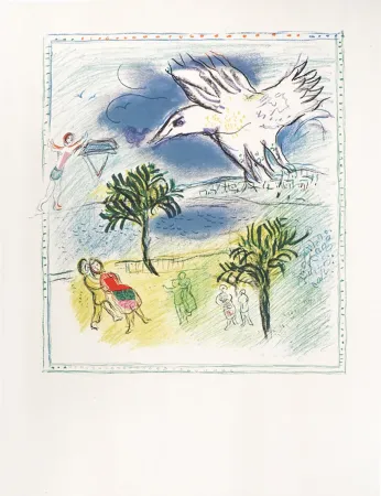 Lithografie Chagall - Nice, la grande corniche