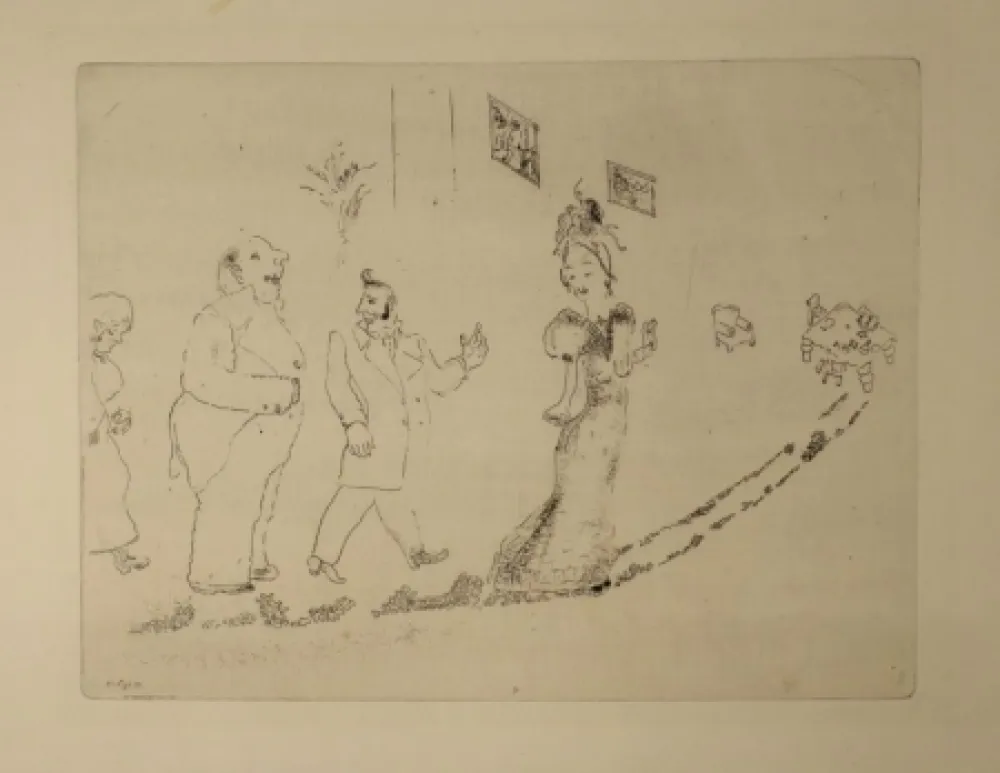 Ets Chagall - (Nicolas Gogol, Les Ames Mortes, 34)