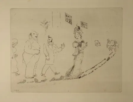 Ets Chagall - (Nicolas Gogol, Les Ames Mortes, 34)