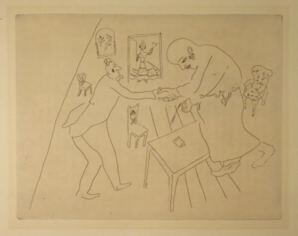 Ets Chagall - (Nicolas Gogol, Les Ames Mortes,12)