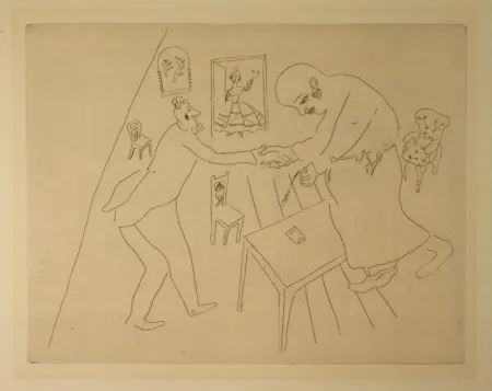 Ets Chagall - (Nicolas Gogol, Les Ames Mortes,12)