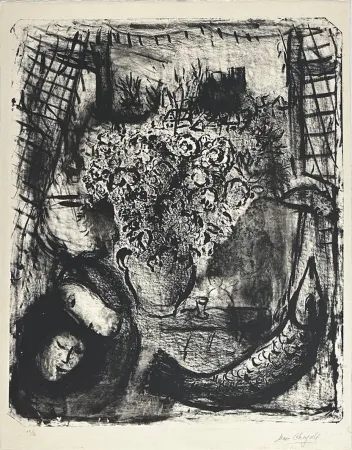 Lithografie Chagall - Paysage