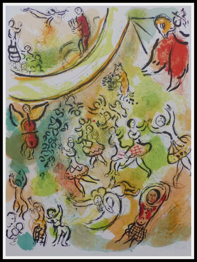 Lithografie Chagall - PLAFOND DE L'OPERA GARNIER