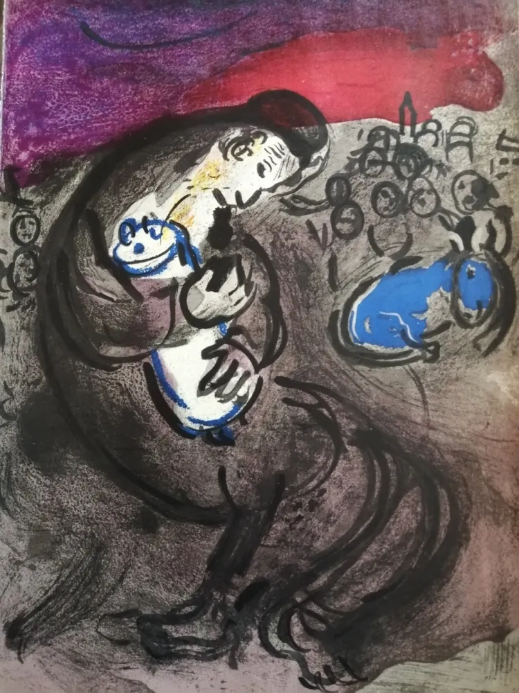 Lithografie Chagall - Pleurs de Jérémie