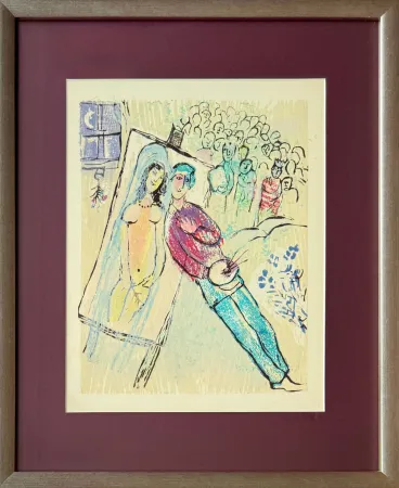 Houtsnede Chagall - Poèmes, Planche XXI