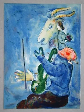 Lithografie Chagall - Printemps