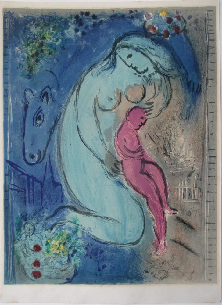Lithografie Chagall - Quai aux Fleurs