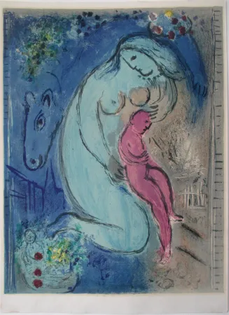 Lithografie Chagall - Quai aux Fleurs