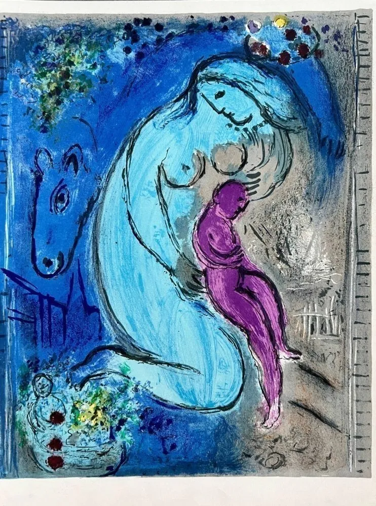 Lithografie Chagall - Quai aux Fleurs