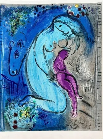 Lithografie Chagall - Quai aux Fleurs
