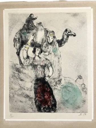 Ets Chagall - Rebecca à la fontaine circa 1931-1939