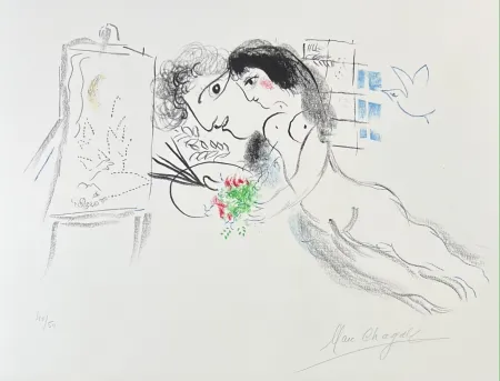 Lithografie Chagall - Rêve familier