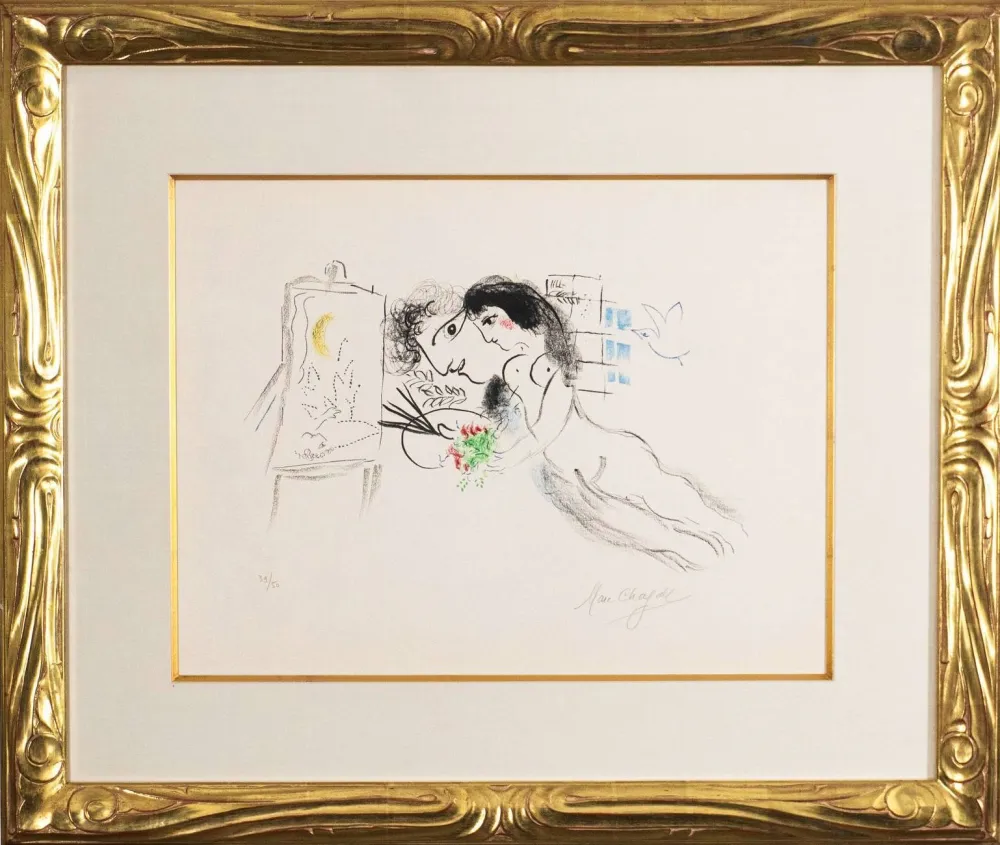 Lithografie Chagall - Rêve familier (Familiar Dream)