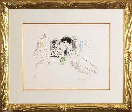 Lithografie Chagall - Rêve familier (Familiar Dream)