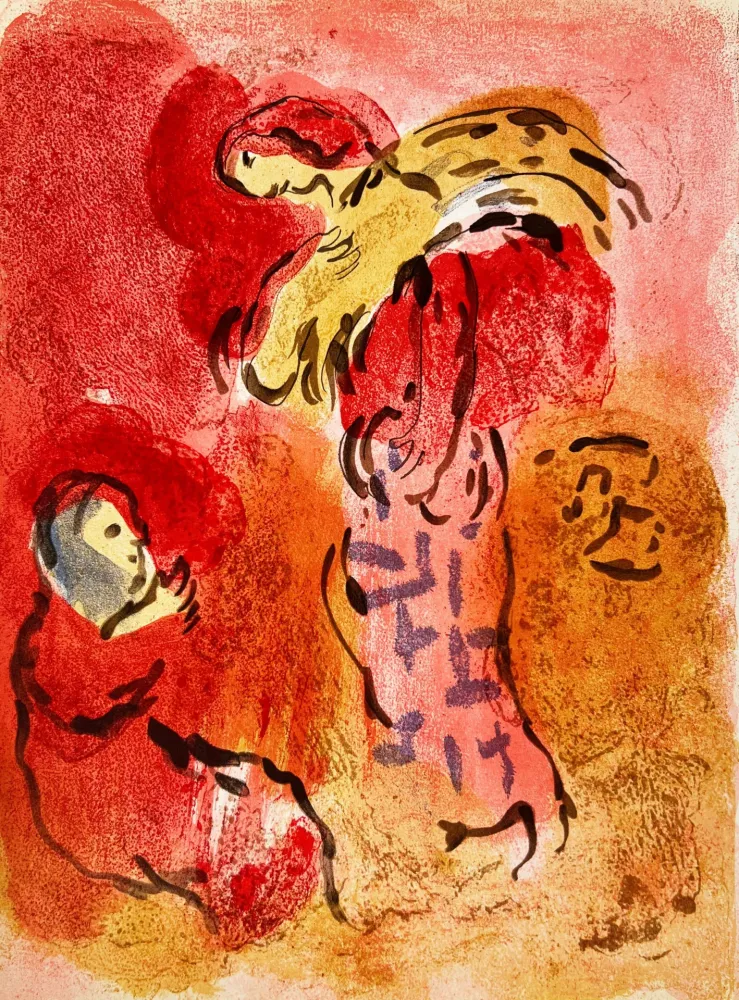 Lithografie Chagall - Ruth Gleaning