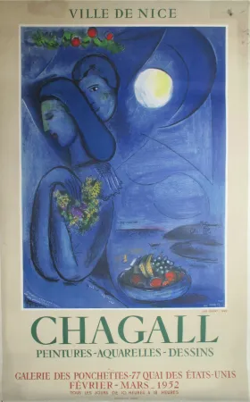 Lithografie Chagall - Saint-Jean- Cap-Ferrat