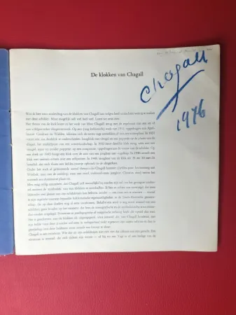 Geïllustreerd Boek Chagall - Signed - De klokken van Chagall