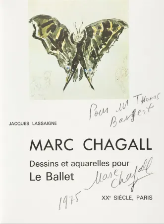 Geïllustreerd Boek Chagall - Signed & Dedicated - Dessins et aquarelles pour Le Ballet 