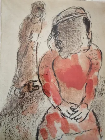 Lithografie Chagall - Tamar, belle fille de Judas