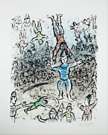 Lithografie Chagall - The Acrobats