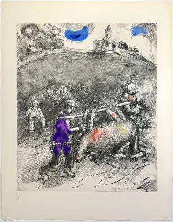 Ets Chagall - The Miller, His Son, and the Donkey