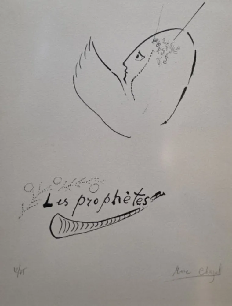 Lithografie Chagall - The Prophets