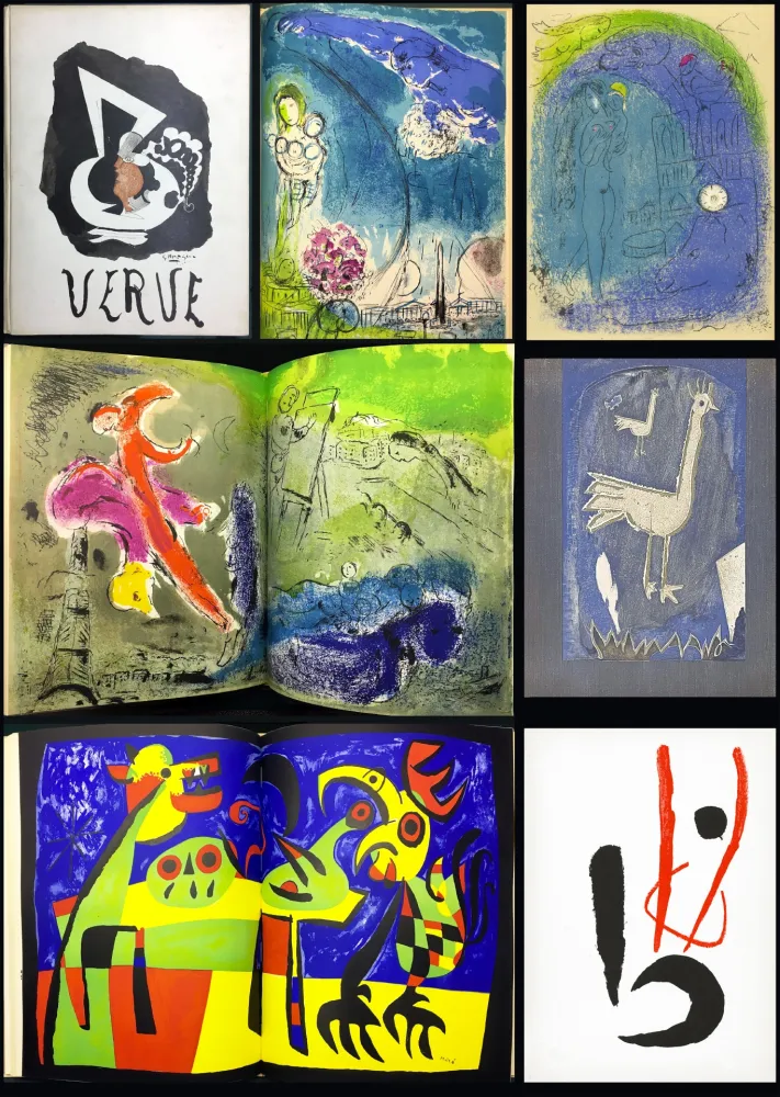 Geïllustreerd Boek Chagall - VERVE Vol. VII. N° 27-28. VISIONS DE PARIS (1953)