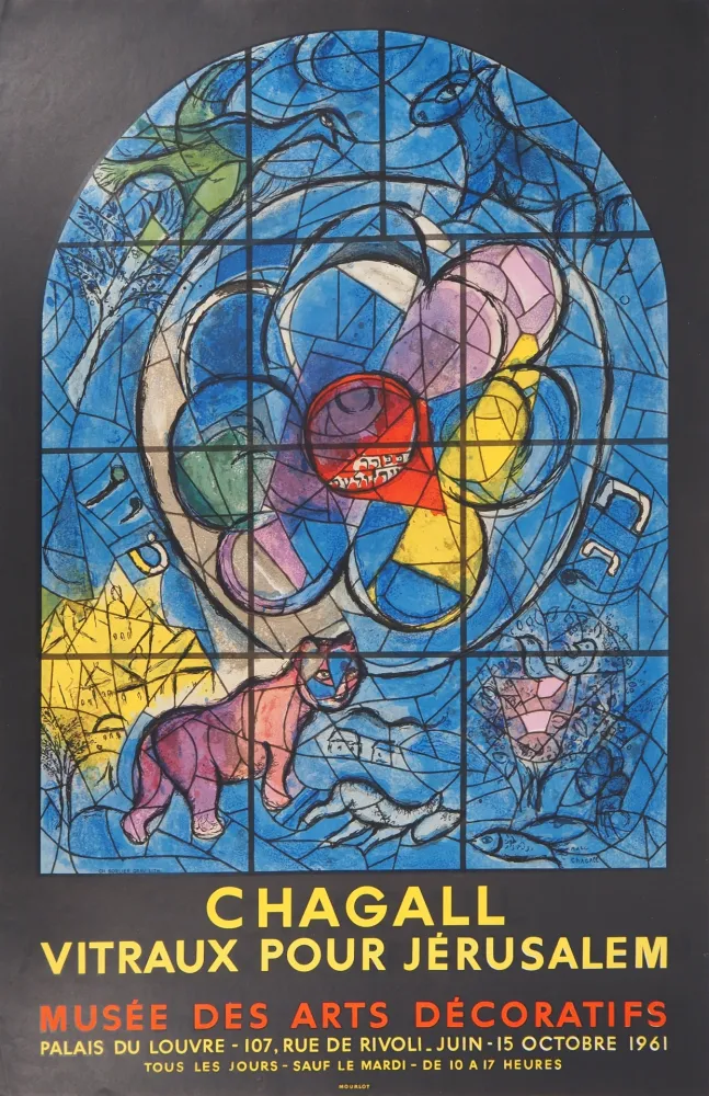 Geïllustreerd Boek Chagall - Vitraux de Jérusalem, Tribu de Benjamin