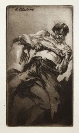 Ets En Aquatint Chahine - Croc en jambe