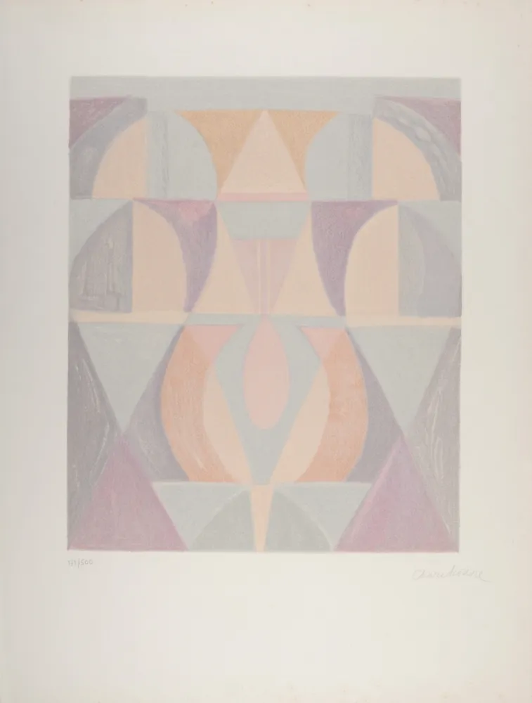 Lithografie Charchoune - Composition, 1971 - Hand-signed