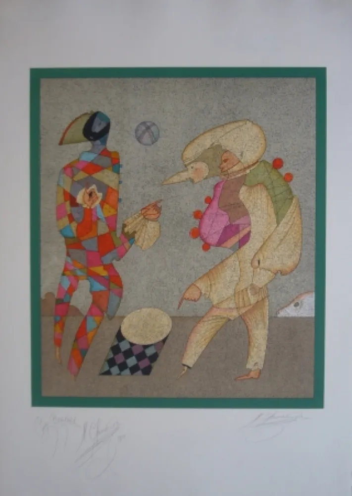 Lithografie Chemiakin - Carnaval