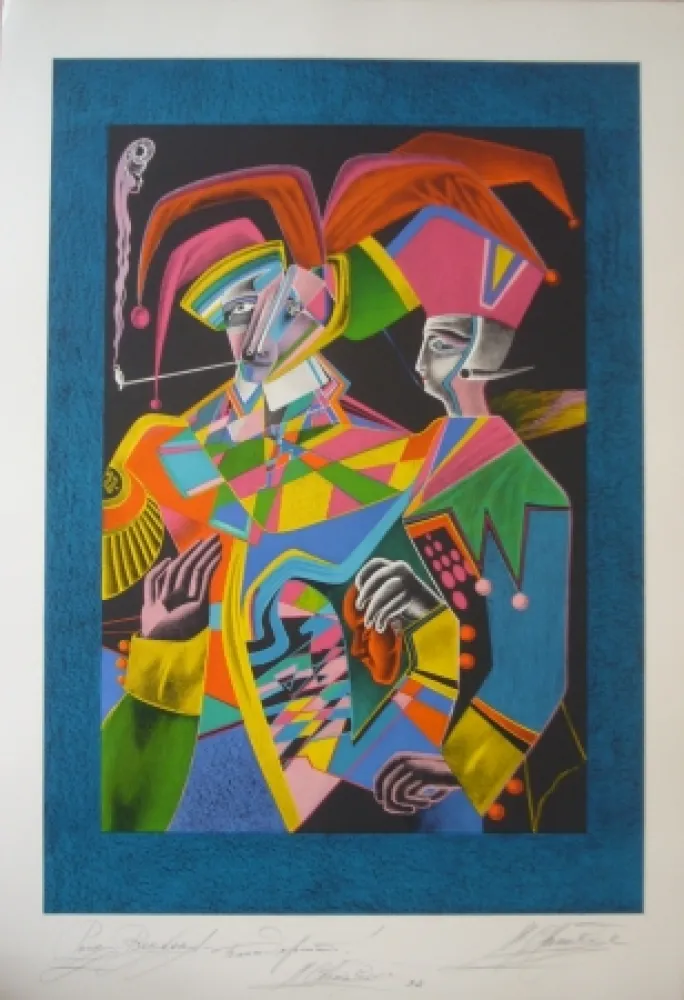 Lithografie Chemiakin - Carnaval