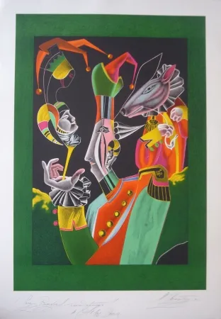 Lithografie Chemiakin - Carnaval