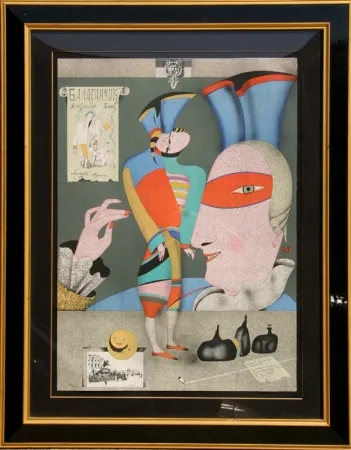 Lithografie Chemiakin - Cirque Russe I