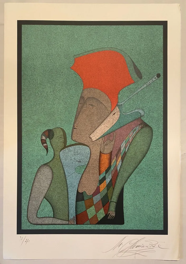 Lithografie Chemiakin - Grand carnaval de Saint Pétersbourg