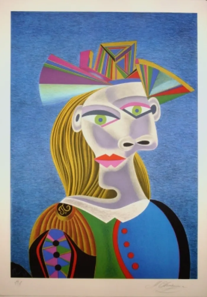 Lithografie Chemiakin - Picasso transformation 3