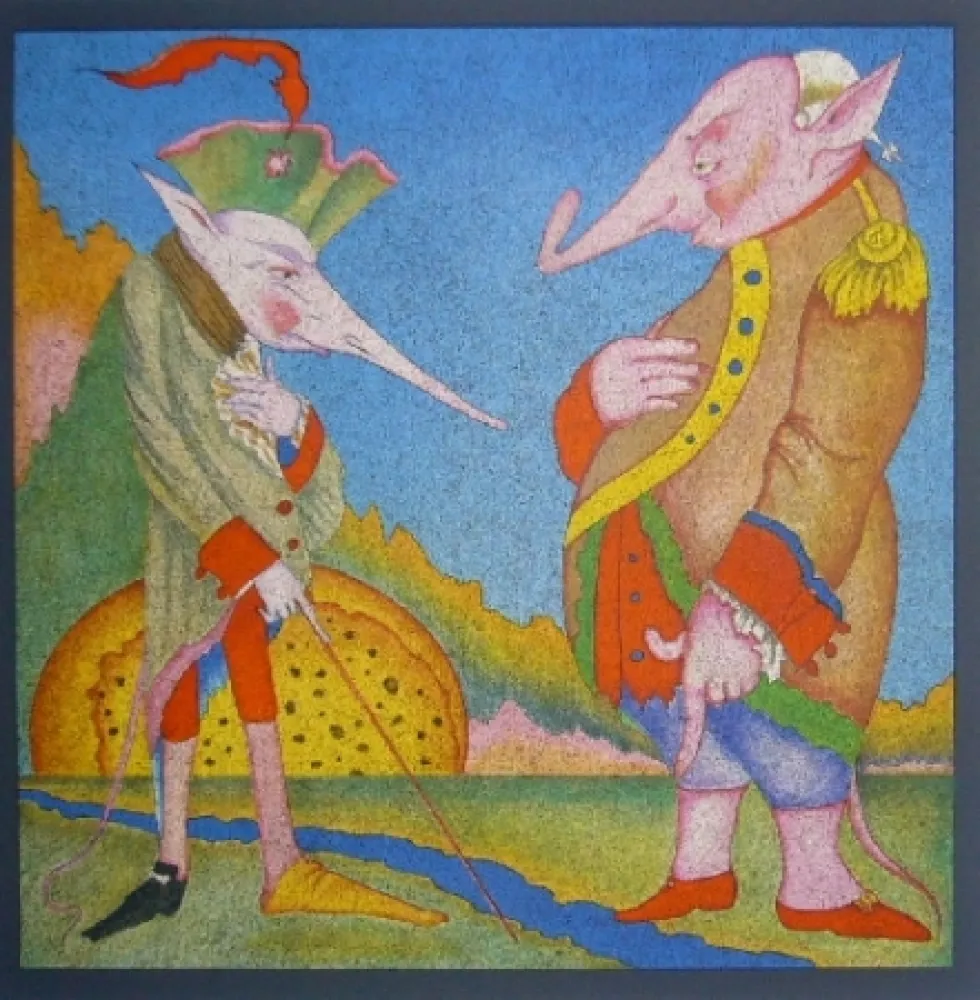 Lithografie Chemiakin - Suite Carnaval de Saint Petersbourg 10