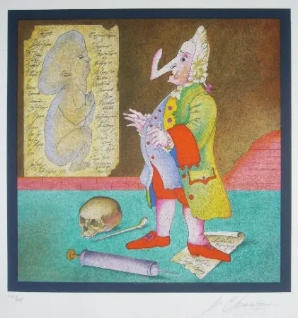 Lithografie Chemiakin - Suite Carnaval de Saint Petersbourg 2